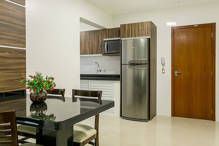 Moderno apart. com A/C e sacada