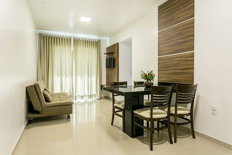 Moderno apart. com A/C e sacada