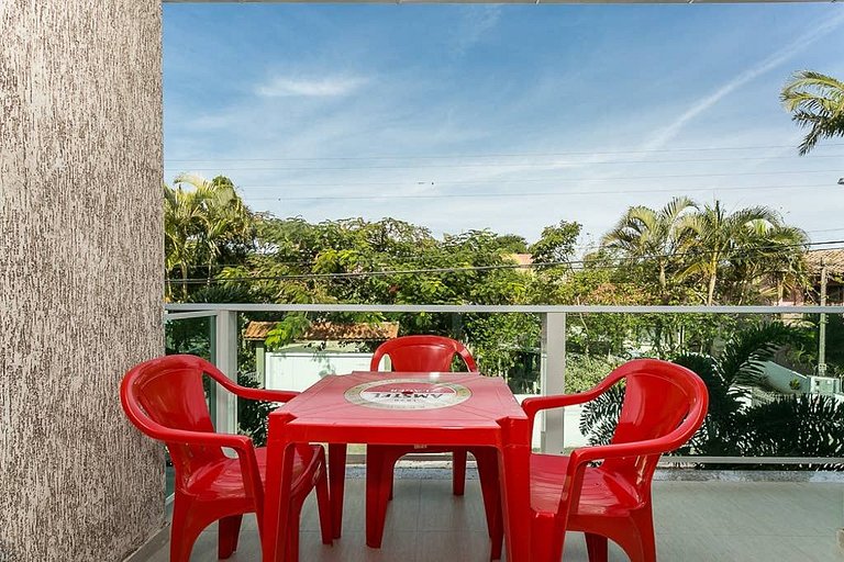 Moderno apart. com A/C e sacada