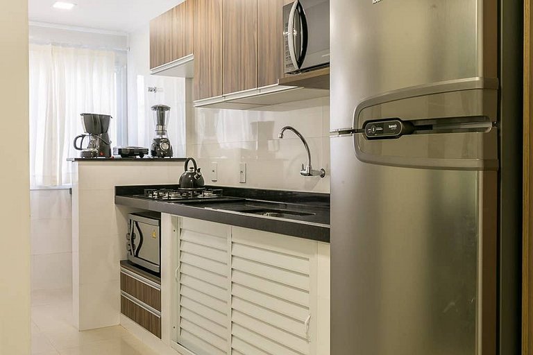 Moderno apart. com A/C e sacada