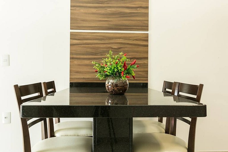 Moderno apart. com A/C e sacada