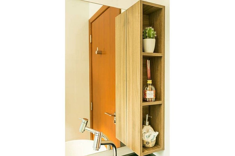 Moderno apart. com A/C e sacada