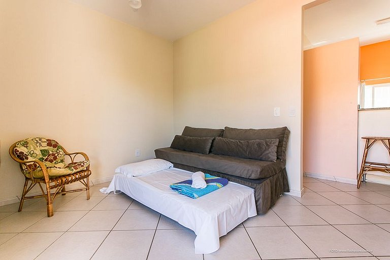 Apart. confortável a 90m da praia