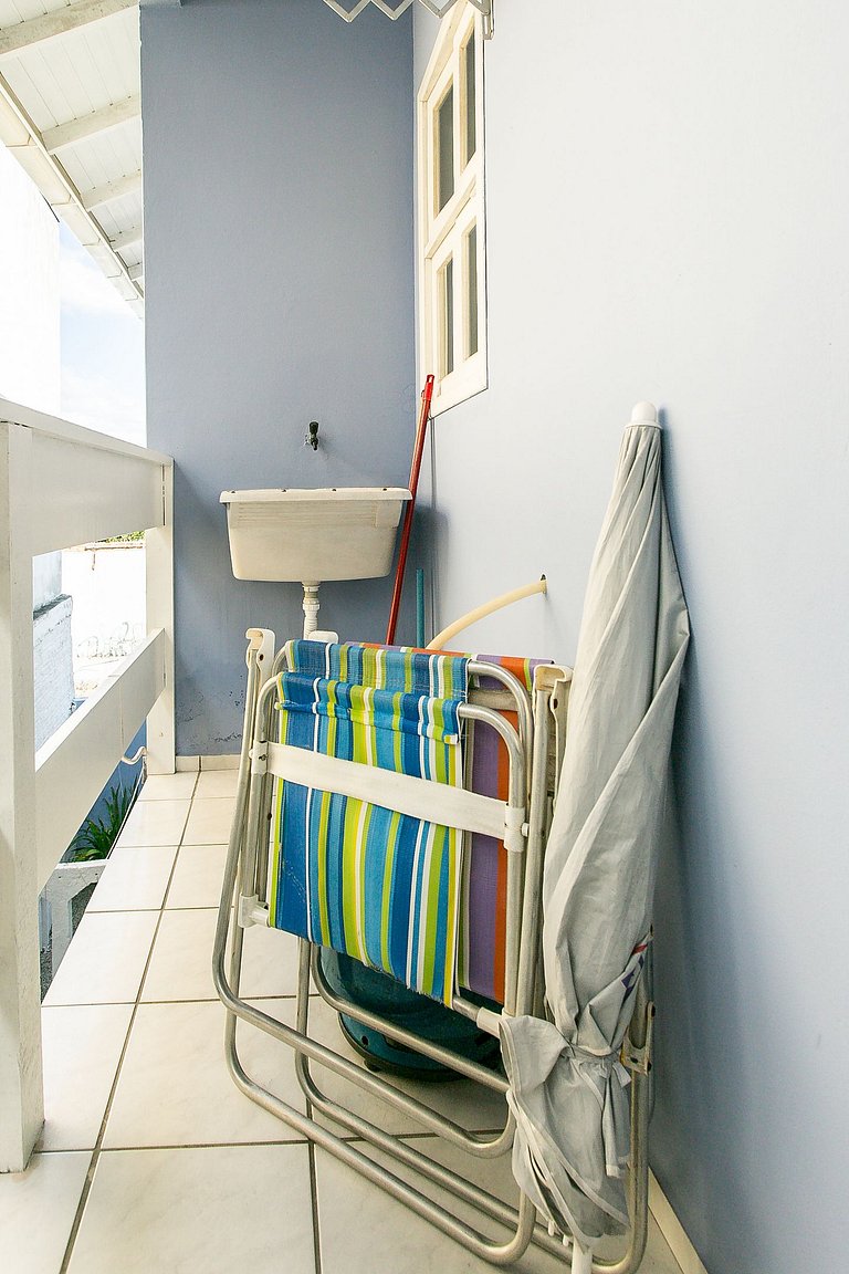 Apart 200m da praia, estacionamento, A/C