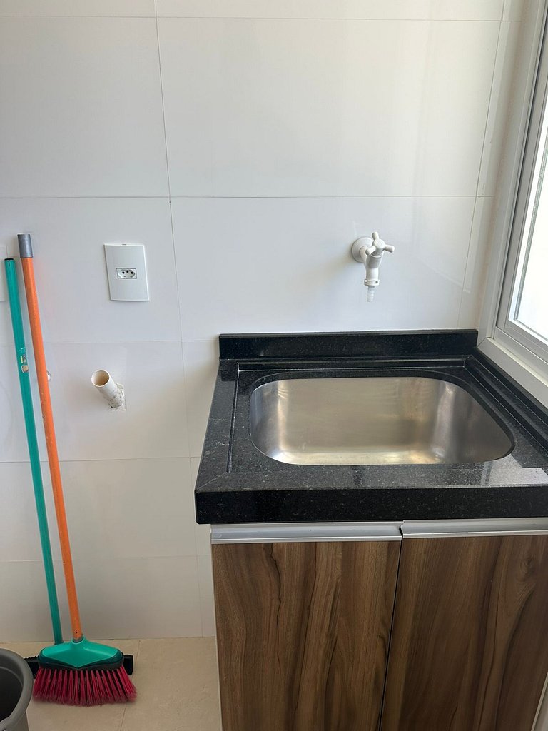 Novo apart com sacada